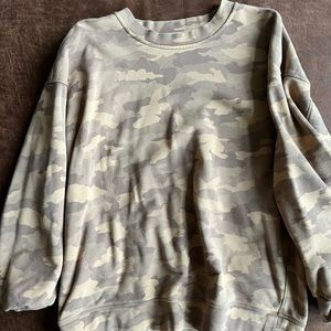 Brown camo Lululemon sweatshirt